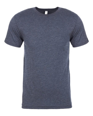 Next Level 6010 Unisex Triblend Tee in Vintage Navy — supplier front view