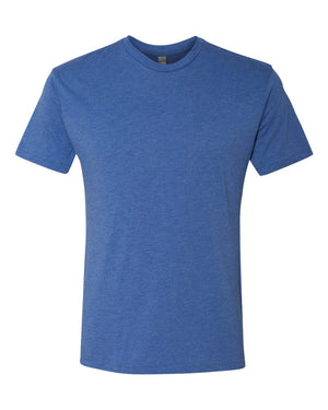 Next Level 6010 Unisex Triblend Tee in Vintage Royal — supplier front view