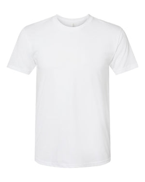 Next Level 6010 Unisex Triblend Tee in White — supplier front view