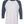 Next Level 6051 Unisex Triblend Three-Quarter Raglan Tee in Indigo Sleeves/ Heather White Body — supplier front view