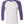 Next Level 6051 Unisex Triblend Three-Quarter Raglan Tee in Purple Rush Sleeves/ Heather White Body — supplier front view
