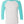 Next Level 6051 Unisex Triblend Three-Quarter Raglan Tee in Tahiti Blue Sleeves/ Heather White Body — supplier front view
