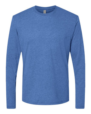 6071 Unisex Triblend Long Sleeve Tee in Vintage Royal — front view