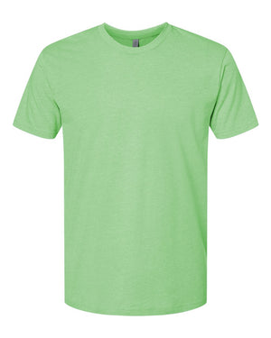 Next Level 6210 Unisex CVC Tee in Apple Green — supplier front view