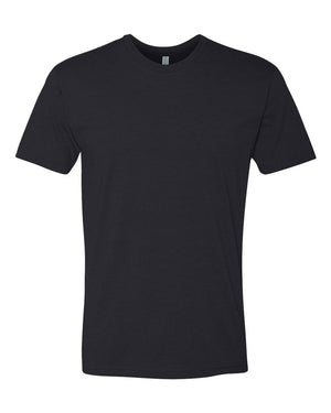 Next Level 6210 Unisex CVC Tee in Black — supplier front view