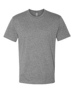 Next Level 6210 Unisex CVC Tee in Dark Heather Grey — supplier front view