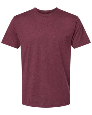 Next Level 6210 Unisex CVC Tee in Heather Maroon — supplier front view