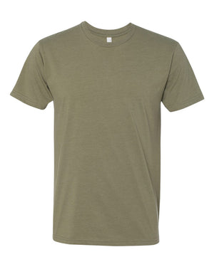 Next Level 6210 Unisex CVC Tee in Light Olive — supplier front view