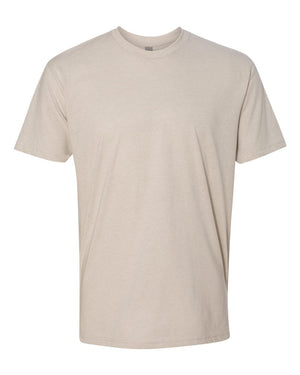 Next Level 6210 Unisex CVC Tee in Sand — supplier front view