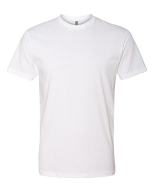 Next Level 6210 Unisex CVC Tee in White — supplier front view