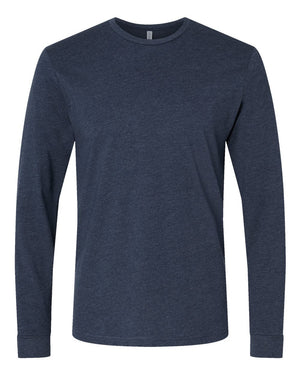 Next Level 6211 Unisex CVC Long Sleeve Tee in Midnight Navy — supplier front view