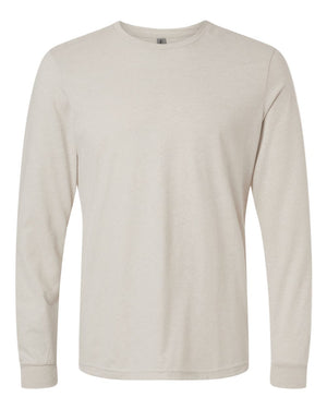 Next Level 6211 Unisex CVC Long Sleeve Tee in Sand — supplier front view
