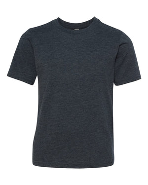 Next Level 6310 Youth Triblend Tee in Vintage Navy — supplier front view