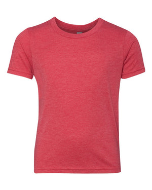 Next Level 6310 Youth Triblend Tee in Vintage Red — supplier front view