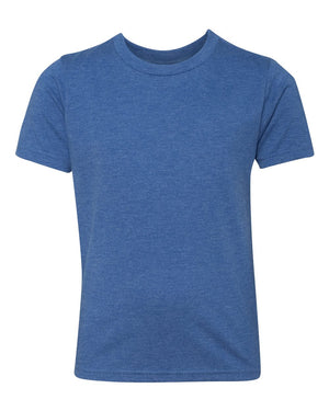 Next Level 6310 Youth Triblend Tee in Vintage Royal — supplier front view