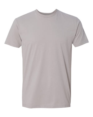 Next Level 6410 Unisex Sueded Tee in Light Grey — supplier front view