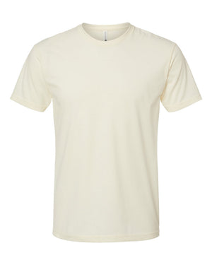 Next Level 6410 Unisex Sueded Tee in Natural — supplier front view