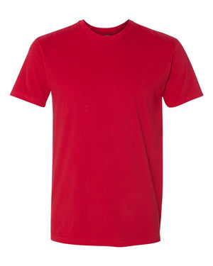 Next Level 6410 Unisex Sueded Tee in Red — supplier front view