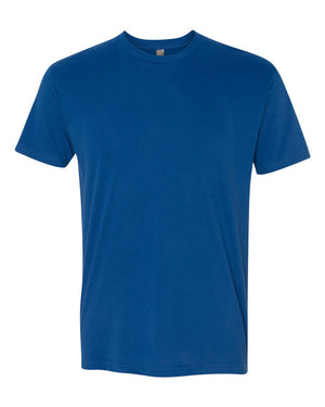 Next Level 6410 Unisex Sueded Tee in Royal — supplier front view