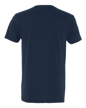 Next Level 6440 Unisex Sueded V-Neck Tee in Midnight Navy — supplier back view