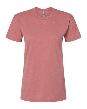 Next Level 6600 Women's CVC Relaxed Tee in Heather Mauve — supplier front view