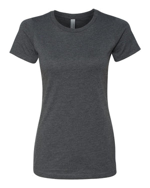 Next Level 6610 Women's CVC Tee in Charcoal — supplier front view