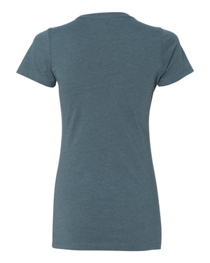 Next Level 6610 Women's CVC Tee in Indigo — supplier back view
