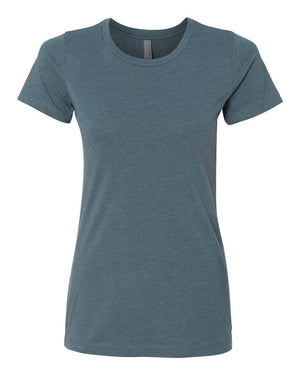 Next Level 6610 Women's CVC Tee in Indigo — supplier front view