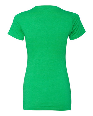 Next Level 6610 Women's CVC Tee in Kelly Green — supplier back view