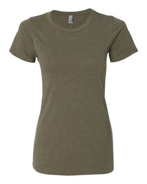 Next Level 6610 Women's CVC Tee in Military Green — supplier front view