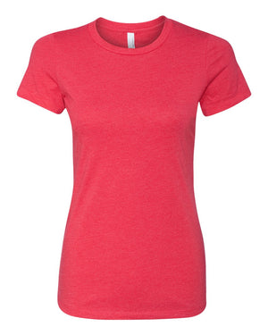 Next Level 6610 Women's CVC Tee in Red — supplier front view