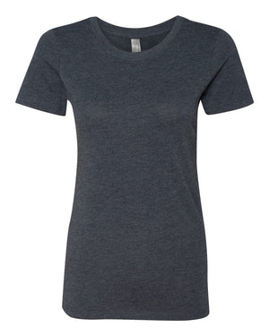 Next Level 6710 Women's Triblend Tee in Vintage Navy — supplier front view