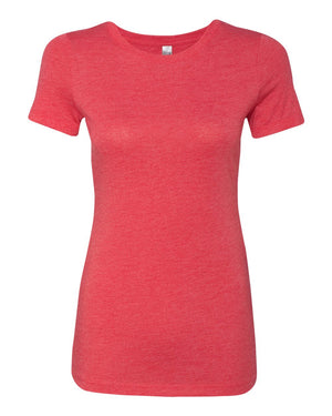 Next Level 6710 Women's Triblend Tee in Vintage Red — supplier front view