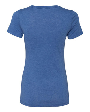 Next Level 6710 Women's Triblend Tee in Vintage Royal — supplier back view