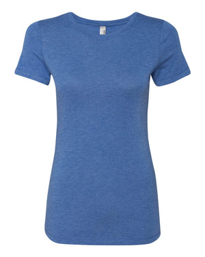 Next Level 6710 Women's Triblend Tee in Vintage Royal — supplier front view