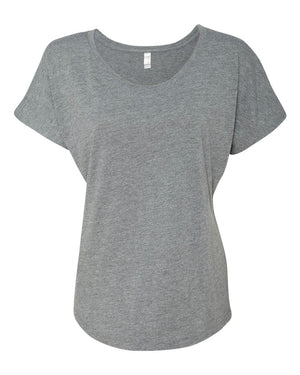 Next Level 6760 Women's Triblend Dolman Tee in Premium Heather — supplier front view