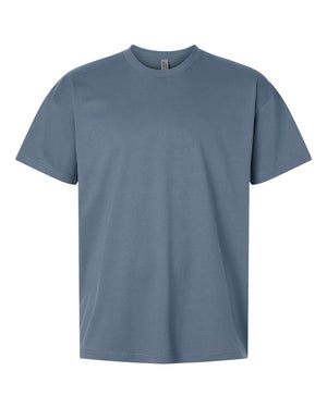 Next Level 7200 Unisex Heavyweight Tee in Blue Jean — supplier front view