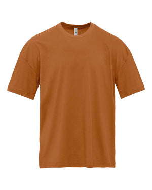 Next Level 7200 Unisex Heavyweight Tee in Clay — supplier front view