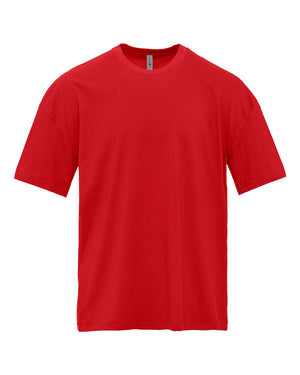 Next Level 7200 Unisex Heavyweight Tee in Red — supplier front view