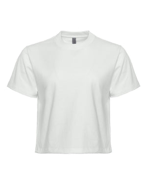 Next Level 7610 Women's Heavyweight Boxy Tee in Bone — supplier front view