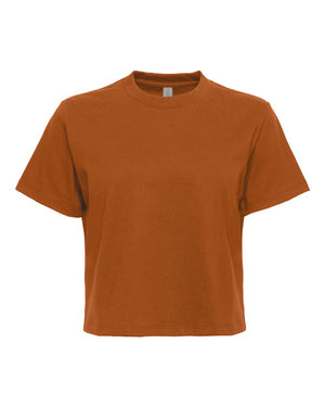 Next Level 7610 Women's Heavyweight Boxy Tee in Clay — supplier front view