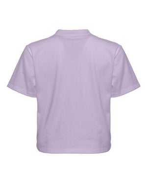Next Level 7610 Women's Heavyweight Boxy Tee in Lavender — supplier back view