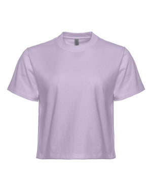 Next Level 7610 Women's Heavyweight Boxy Tee in Lavender — supplier front view