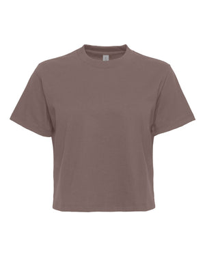 Next Level 7610 Women's Heavyweight Boxy Tee in Shiitake — supplier front view
