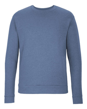 Next Level 9002 Unisex Malibu Crewneck Sweatshirt in Heather Bay Blue — supplier front view