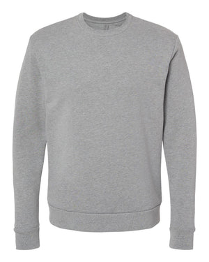 Next Level 9002 Unisex Malibu Crewneck Sweatshirt in Heather Grey — supplier front view