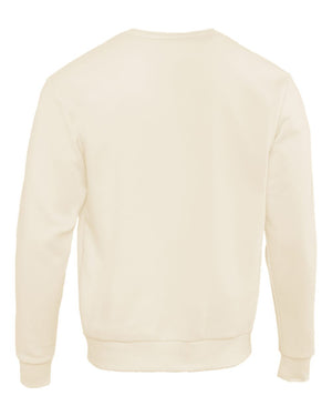 Next Level 9003 Unisex Santa Barbara Crewneck Sweatshirt in Natural — supplier back view