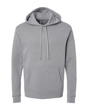 Next Level 9302 Unisex Malibu Hoodie Sweatshirt in Heather Grey — supplier front view