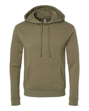 Next Level 9302 Unisex Malibu Hoodie Sweatshirt in Heather Military Green — supplier front view