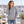 Next Level 9643 Unisex Fleece Quarter-Zip Pullover in Heather Grey — woman on a breezy modern marina terrace